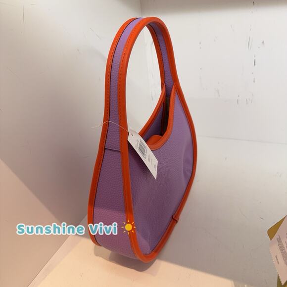 NWT Coach CK112 Ergo Bag In Coachtopia Leather Iris/Sun orange - Picture 5 of 6